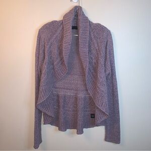 BCBGMaxazria Purple Open Front Cardigan L